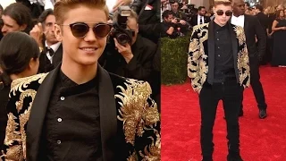 Justin Bieber Golden Boy at Met Gala 2015