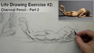 Figure Drawing Demo: 5 and 10 minute poses