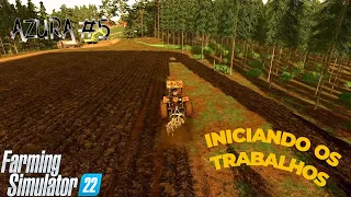 #fs22 | Azura #5 "Novos Veículos, terraplanagem e abertura do primeiro campo" | Farming Simulator 22