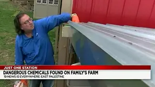 Independent testing finds dangerous chemicals at East Palestine family’s farm