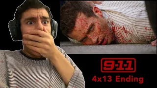 9-1-1 4x13 Ending (Eddie Gets Shot) — REACTION