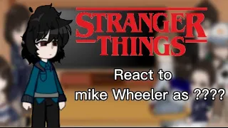 stranger things react to Mike wheeler as ???? | stranger things | short | goofy silly video |