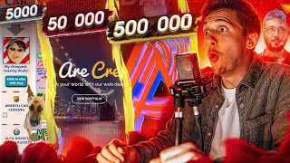 ЗАКАЗАЛ САЙТ ЗА 5000 / 50 000 / 500 000 РУБЛЕЙ! (feat. Артемий Лебедев!)