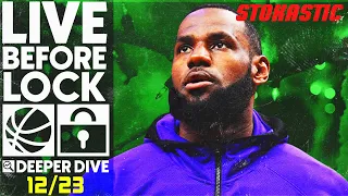 NBA DFS Deeper Dive & Live Before Lock (Friday 12/23/22) | DraftKings & FanDuel NBA Lineups