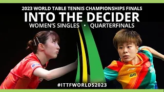 Into The Decider - Hina Hayata (JPN) vs Wang Yidi (CHN) | WS QF | #ITTFWorlds2023