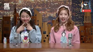 TWICE (트와이스) chaeyoung and dahyun are angry because of hunger SNL