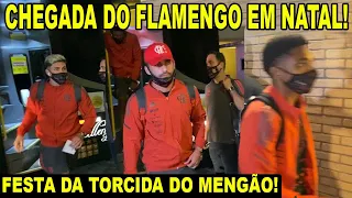 CHEGADA DO FLAMENGO EM NATAL! FESTA DA TORCIDA DO MENGÃO! ENTREVISTA COM LÉO PEREIRA E+