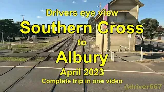 Drivers eye view, Southern Cross to Albury