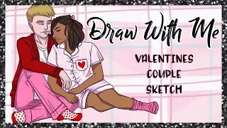 Draw With Me: Valentines Couple // Procreate