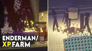 Minecraft: Enderman XP Farm for Minecraft Bedrock and Java (MCPE/Xbox/PS4/Nintendo Switch/Windows10)