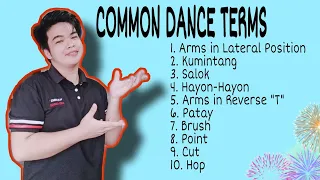 COMMON DANCE TERMS IN FOLK DANCE | INSTRUCTIONAL VIDEO