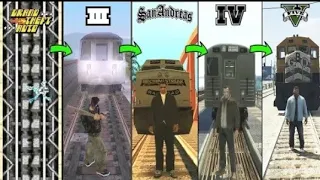 Getting Hit By ''The Damn Train'' In GTA Games (Evolution) 🚂🚂