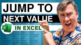 Excel - Jump to Next Value: Episode 1720