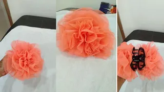 Diy Rose flower hair claw making at home 😍🌹/beautiful & easy hair claw making at home 😍🎀🏡