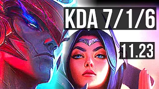 YONE vs IRELIA (MID) | 7/1/6, Godlike, 300+ games | EUW Diamond | 11.23