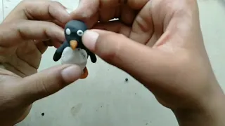 how to make clay penguin || kids sculpture || shaharts