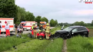 Schwerer Unfall auf der B20 bei Fridolfing im Landkreis Traunstein 09 05