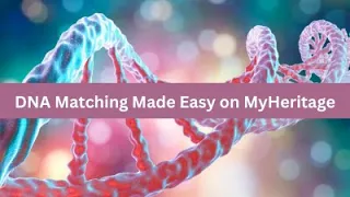 DNA Matching Made Easy on MyHeritage