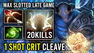 7.35 CLEAVE GOD 1 Shot Late Game Max Item Slotted Brutal Crit Strike Refresher Carry Sven Dota 2