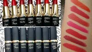 L'Oreal Paris Color Riche Collection Exclusive Pure Red Lip Swatches + Review - Alexisjayda