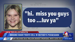 Missing Idaho teen’s cell phone found in mother’s possession after her disappearance (4 p.m.)