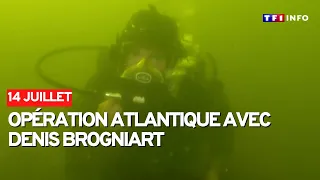 Denis Brogniart et des nageurs de combat en opération "Atlantique"