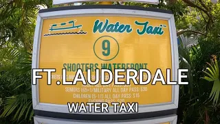 Ride along on the Fort Lauderdale Intercoastal Waterway Water Taxi!