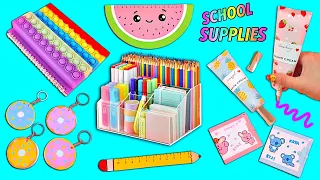 11 DIY SCHOOL SUPPLIES IDEAS - BACK TO SCHOOL HACKS AND CRAFTS