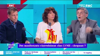 Débat entre Daniel Riolo et Thierry Moreau sur les manifestations au siège de LVMH