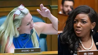 CNN hosts CRITICIZE Black congresswoman for putting MAGA Marjorie T Greene IN HER PLACE