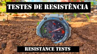 Amazfit T-REX PRO - TESTES DE RESISTÊNCIA    |   RESISTANCE TESTS