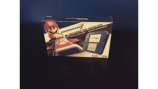 Unboxing The Nintendo 2ds Electric Blue 2 *Mario Kart 7*