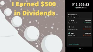 I Earned $500 In Dividends!| Wealthsimple Trade $500-$15,000 Portfolio