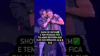 Aqui mostra que não tem briga entre Zezé e Luciano