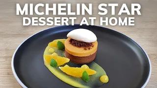 Fine dining CHOCOLATE & ORANGE dessert | Michelin Star Pastry At Home