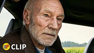 Charles Xavier & Wolverine Help the Munson Family | Logan (2017) Movie Clip HD 4K