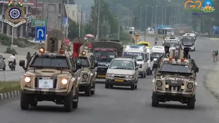 Mahindra LBPV of CRPF safeguarding the Amarnath Yatra Convoy