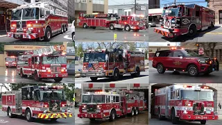 Fire Trucks Responding Compilation - Best Of 2023