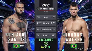 THIAGO SANTOS VS JOHNNY WALKER  FULL FIGHT UFC FIGHT NIGHT