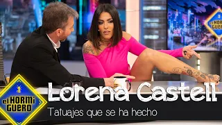 Lorena Castell muestra en exclusiva sus tatuajes realizados por ella misma - El Hormiguero