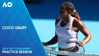 Coco Gauff Practice Session | Australian Open 2024