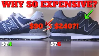 $240 New Balance 576 vs $90 574! Why Is New Balance 576 So EXPENSIVE?!