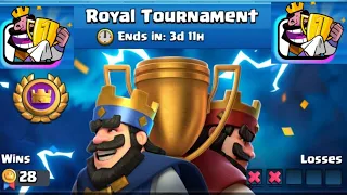 28 Wins In The Royal Tournament With Pekka Bridge Spam Against Hard Counters!😱🔥