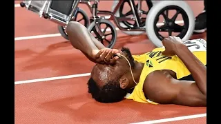 USAIN BOLT INJURY BY CAMERAMAN