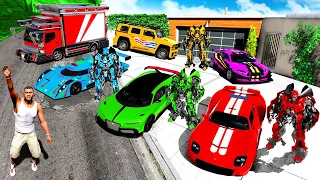 Collecting ROBOT CARS in GTA 5!