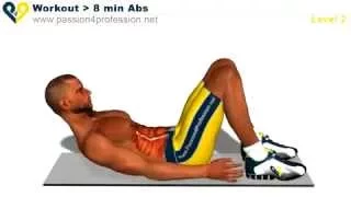 Как накачать пресс за 8 минут - Уровень 2 Abs Workout