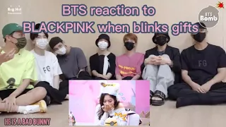 BTS reaction to - blackpink CUTE reaction when BLINKS GIFTS