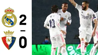 Real Madrid vs Osasuna | Full Highlights | English Commentary | 2-0