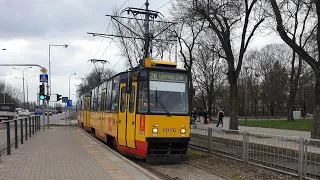 Konstal 105Ni #2016+2017 (Tramwaje Warszawskie) - linia 26 ➡️ Wiatraczna *goście w opisie*