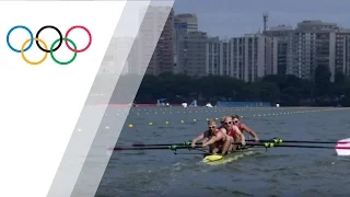 Switzerland's rowing team wins gold in Men's Rowing Lightweight Four